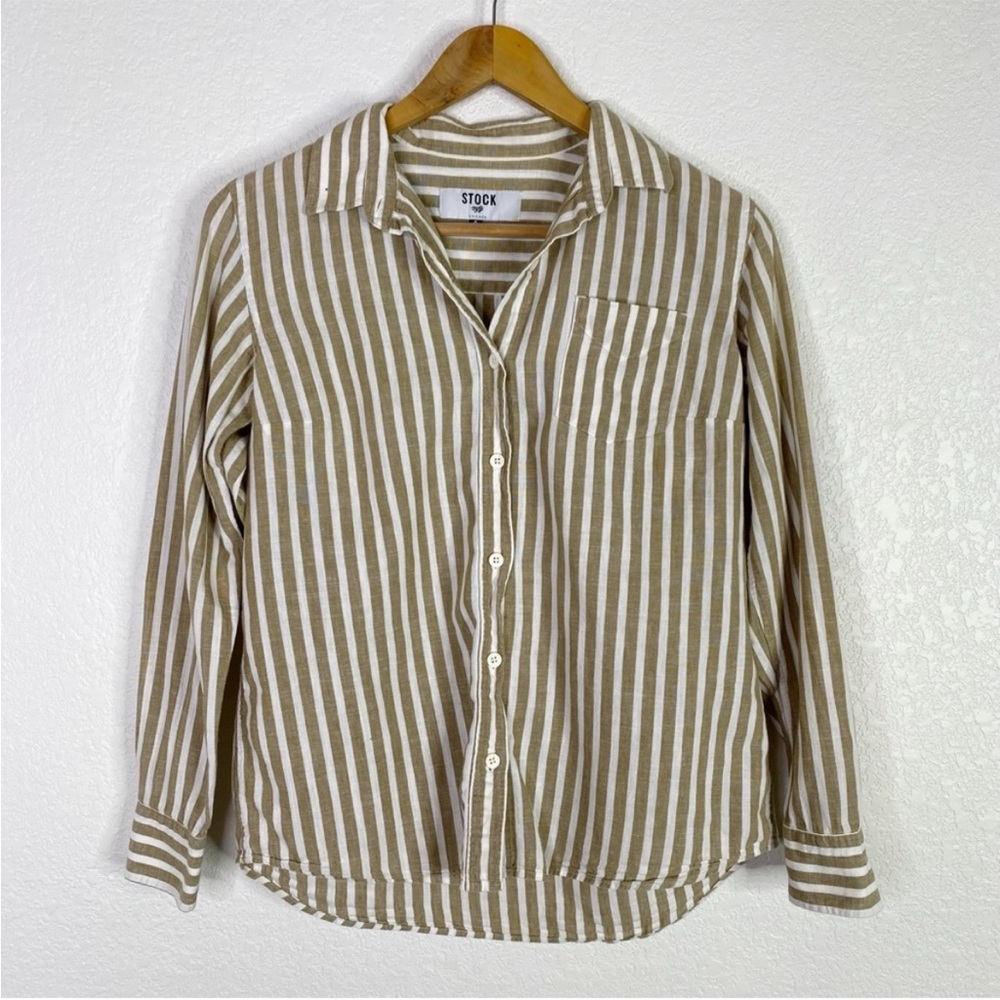 Striped Button-Up Shirt